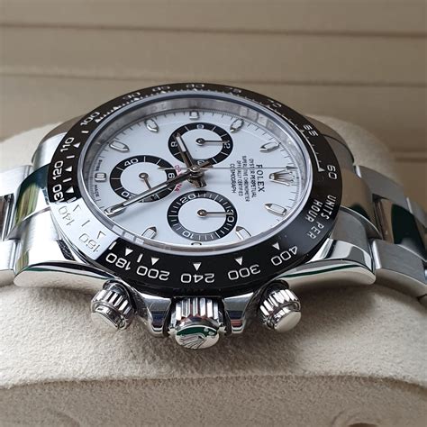 nib rolex daytona white dial|Rolex chronograph.